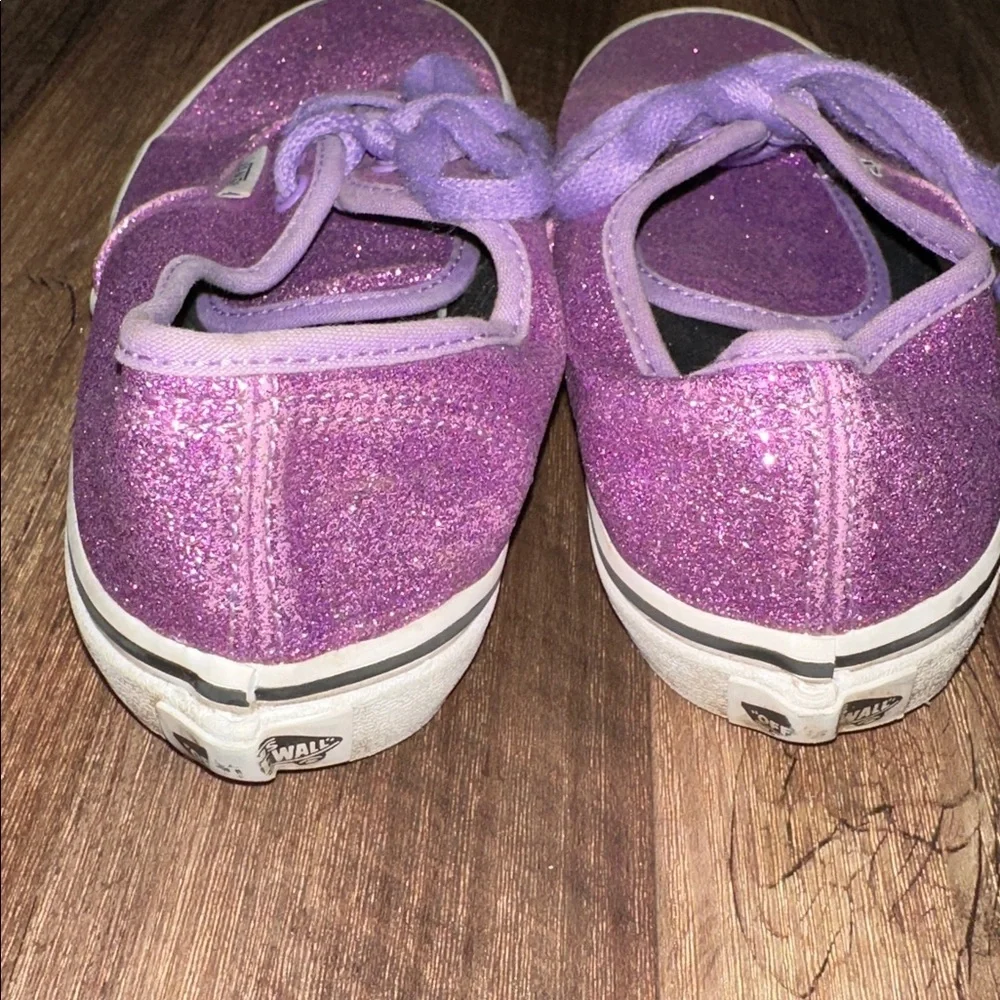 Girl’s Purple Glitter Vans size‎ 3